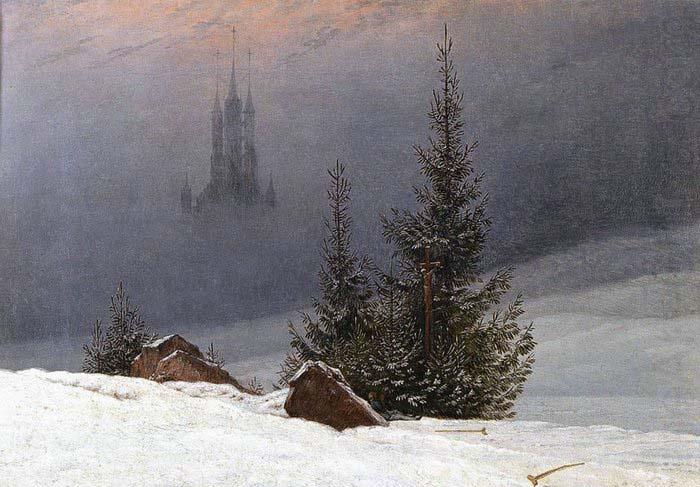 Caspar David Friedrich Winter Landscape with Church china oil painting image